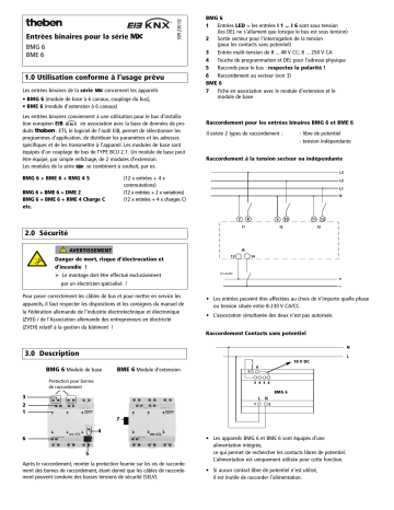 BMG 6 KNX | THEBEN BME 6 KNX Mode d'emploi | Fixfr