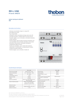 THEBEN RM 4 I KNX Fiche technique