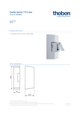 THEBEN Wall mounting kit 17,5 mm Fiche technique