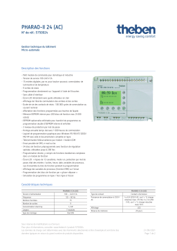 THEBEN PHARAO-II 24 (AC) Fiche technique