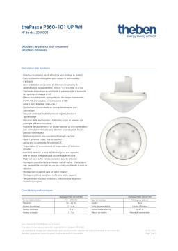 THEBEN thePassa P360-101 UP WH Fiche technique