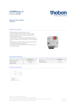 THEBEN LUXORliving J1 Fiche technique