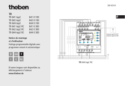 THEBEN TR 642 top2 RC 24V Mode d'emploi