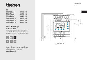 TR 641 top2 RC 24V | THEBEN TR 642 top2 RC 24V Mode d'emploi | Fixfr