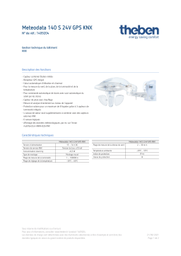 THEBEN Meteodata 140 S 24V GPS KNX Fiche technique