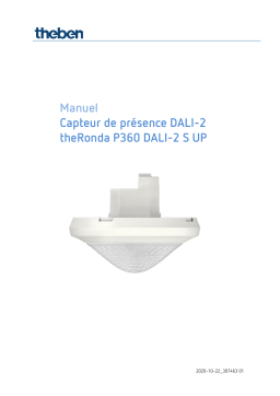 THEBEN theRonda P360 DALI-2 S UP WH Manuel utilisateur