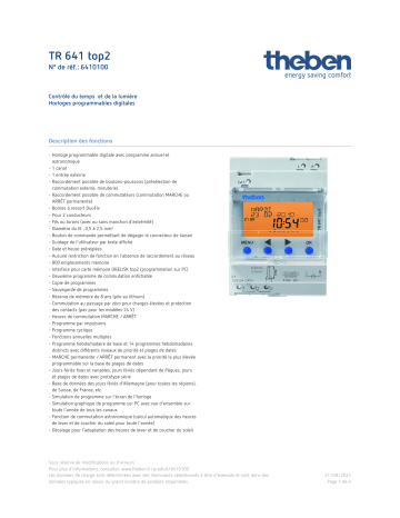 THEBEN TR 641 top2 Fiche technique | Fixfr