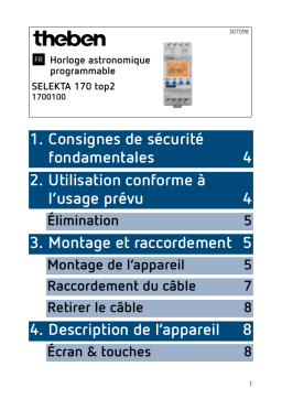 THEBEN SELEKTA 170 top2 Mode d'emploi