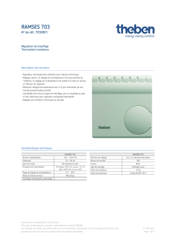 THEBEN RAMSES 703 Fiche technique