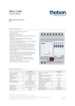 THEBEN RMG 4 U KNX Fiche technique