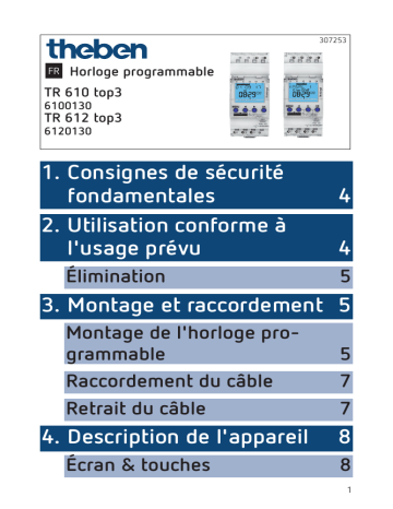 TR 610 top3 | THEBEN TR 612 top3 Mode d'emploi | Fixfr