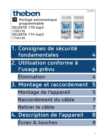 SELEKTA 174 top3 | THEBEN SELEKTA 170 top3 Mode d'emploi | Fixfr