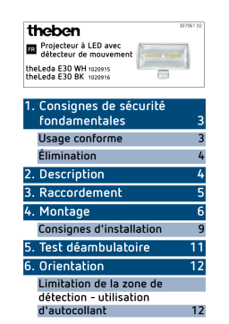 THEBEN theLeda E30 WH Mode d'emploi