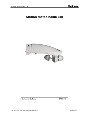 THEBEN Weather station basic KNX Manuel utilisateur | Fixfr