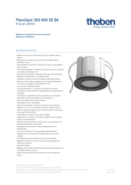 THEBEN PlanoSpot 360 KNX DE BK Fiche technique