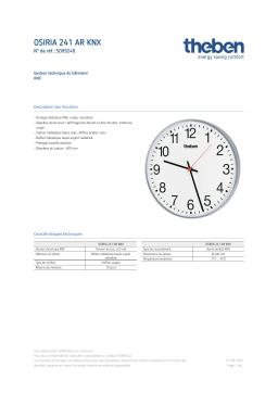 THEBEN OSIRIA 241 AR KNX Fiche technique