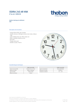 THEBEN OSIRIA 240 AR KNX Fiche technique