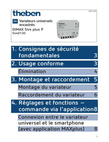 THEBEN DIMAX 544 plus P Mode d'emploi | Fixfr