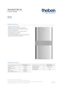 THEBEN theLeda D UDL AL Fiche technique