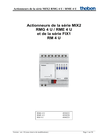 RMG 4 U KNX | THEBEN RM 4 U KNX Manuel utilisateur | Fixfr