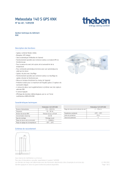 THEBEN Meteodata 140 S GPS KNX Fiche technique