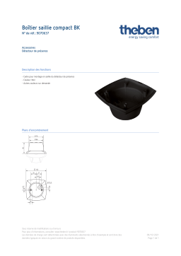 THEBEN Surface frame compact BK Fiche technique