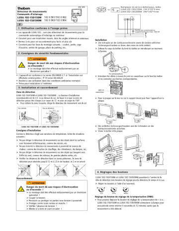 THEBEN LUXA_102-150-500-W Mode d'emploi | Fixfr