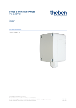 THEBEN External temperature sensor Fiche technique