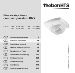 THEBEN compact passimo KNX BK Mode d'emploi