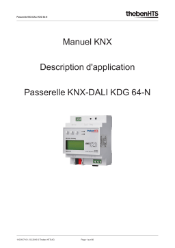 THEBEN KNX-DALI Gateway KDG 64-N Manuel utilisateur