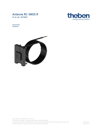 THEBEN Antenna RC-GNSS R Fiche technique | Fixfr