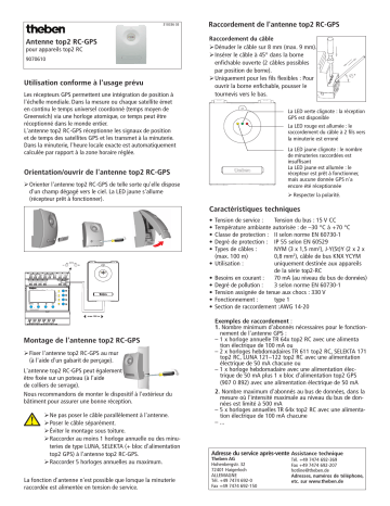 THEBEN Antenna top2 RC-GPS Mode d'emploi | Fixfr