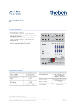 THEBEN JM 4 T KNX Fiche technique