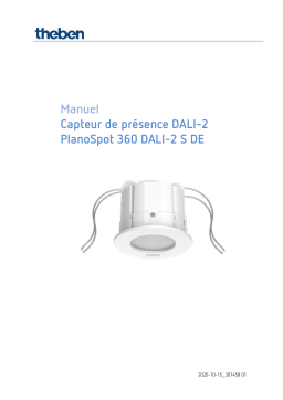 THEBEN PlanoSpot 360 DALI-2 S DE WH Manuel utilisateur