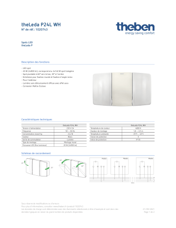 THEBEN theLeda P24L WH Fiche technique | Fixfr