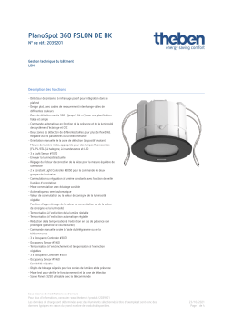 THEBEN PlanoSpot 360 PSLON DE BK Fiche technique