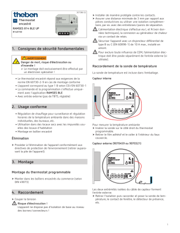 THEBEN RAMSES 814 BLE UP Mode d'emploi | Fixfr