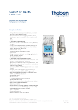 THEBEN SELEKTA 171 top3 RC Fiche technique