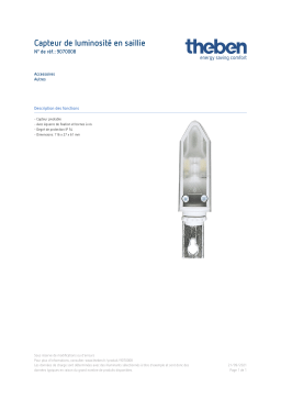 THEBEN Surface-mounted light sensor Fiche technique