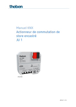 THEBEN JU 1 KNX Manuel utilisateur