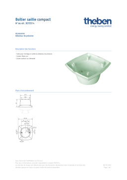 THEBEN Surface frame compact Fiche technique