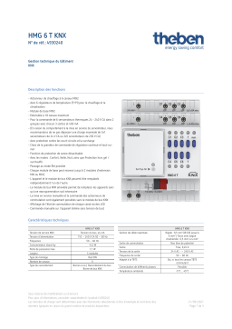 THEBEN HMG 6 T KNX Fiche technique