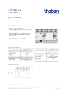 THEBEN JM 8 T 24V KNX Fiche technique