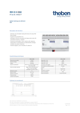 THEBEN RM 8 H KNX Fiche technique