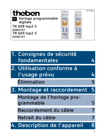 TR 608 top2 S | THEBEN TR 609 top2 S Mode d'emploi | Fixfr