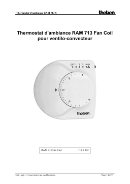 THEBEN RAMSES 713 FC KNX Manuel utilisateur