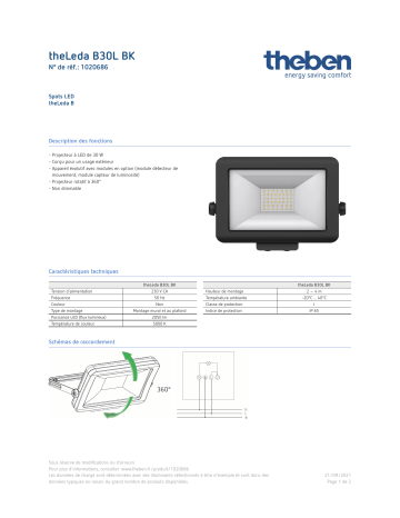 THEBEN theLeda B30L BK Fiche technique | Fixfr