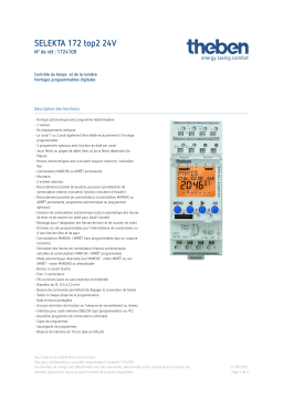 THEBEN SELEKTA 172 top2 24V Fiche technique