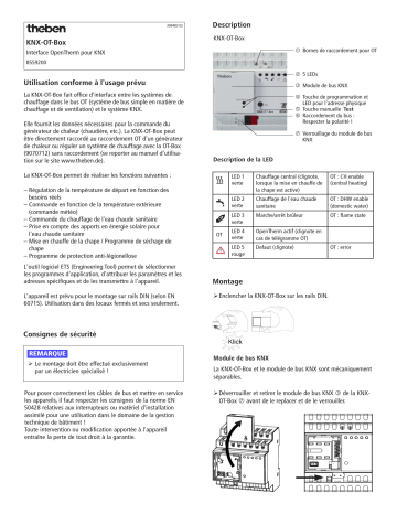 THEBEN KNX-OT-Box Mode d'emploi | Fixfr