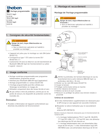 TR 611 top3 RC | TR 622 top3 | THEBEN TR 611 top3 Mode d'emploi | Fixfr